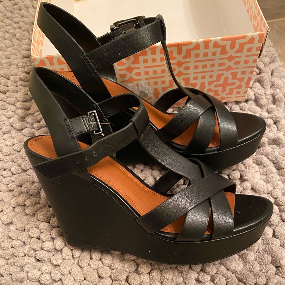 Gianni Black wedges